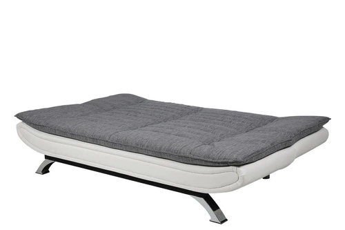 Sofa rozkładana Faith 3 osobowa z funkcją spania do salonu nowoczesna szaro-biała Actona