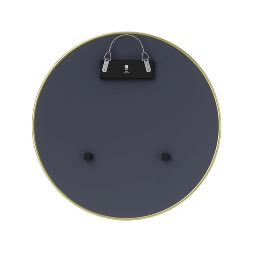 Lustro okrągłe Hubba 61 cm złote na ścianę do przedpokoju nowoczesne Umbra