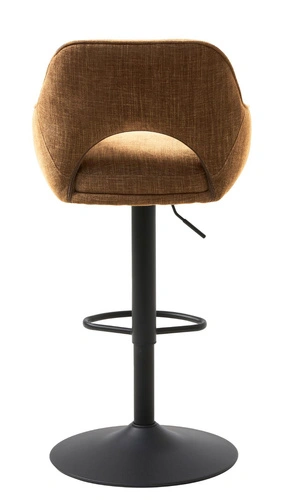 Hoker Cowley pomarańczowy tapicerowany obrotowy do kuchni regulowany