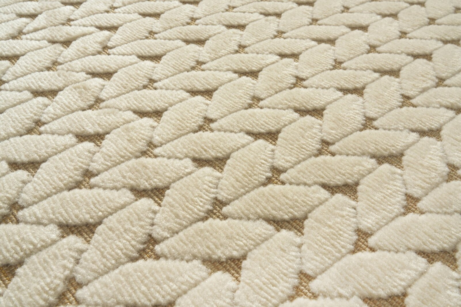 Dywan do salonu i na taras Trenzada 200x300 beżowy boho łatwoczyszczący Carpet Decor