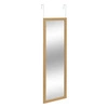 Tasso prostokątne lustro na drzwi do przedpokoju w drewnianej ramie 109x35cm