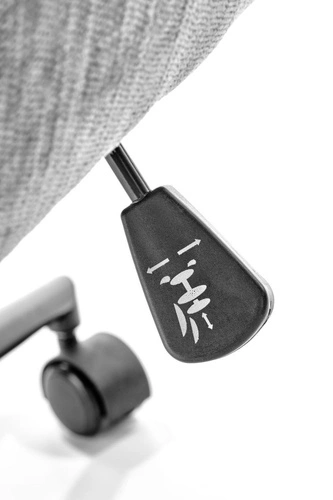 Fotel biurowy obrotowy Resof szary nowoczesny z regulacją wysokości do biura Intesi