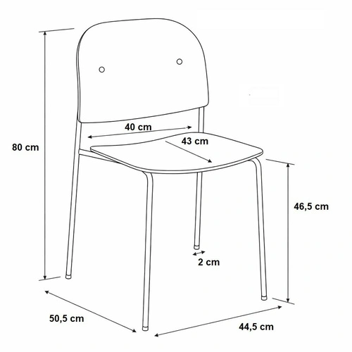 Krzesło Ravio zielone nowoczesne z tworzywa do jadalni i kuchni