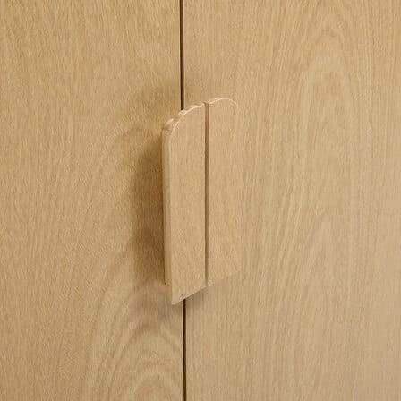 Komoda Lee nowoczesna z półkami 100 cm skandynawska brzoza do salonu Atmosphera