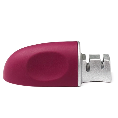 Ostrzałka do noży kuchennych Intesi szara stal nierdzewna uniwersalna owalna