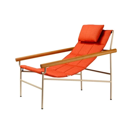 Fotel wypoczynkowy Glam outdoor do ogrodu i na taras, tkanina, styl glamour, z podłokietnikami