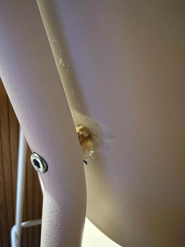 Krzesło barowe Lisa 75cm białe Outlet