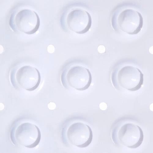 Mata antypoślizgowa pod prysznic 53x53 cm biała nowoczesna 5five simply smart do łazienki