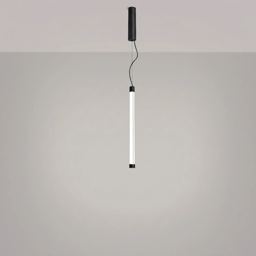 Lampa wisząca TRANG 50 czarna LED regulowana nad wyspę