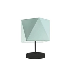 Lampka nocna PASADENA miętowa z abażurem nowoczesna do sypialni i salonu LYSNE 30 cm