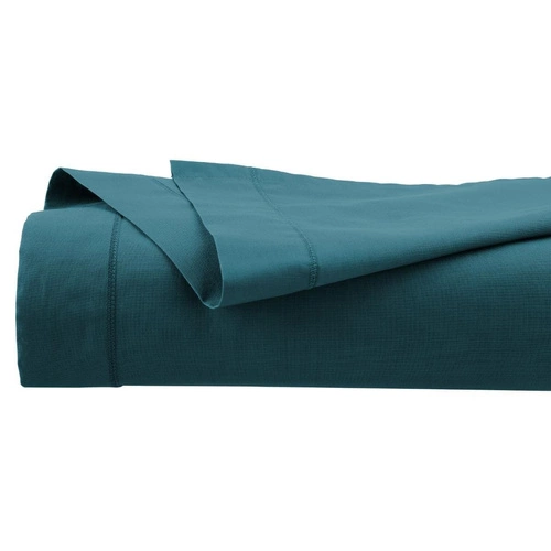 Prześcieradło bawełniane 240x290 cm Atmosphera turkusowe do sypialni na duże łóżko