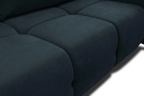 Sofa rozkładana 3 osobowa Bode z funkcją spania i pojemnikiem granatowa do salonu