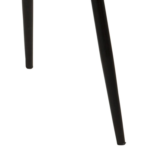 Krzesło tapicerowane Wilma Grey Actona do jadalni nowoczesne szare na czarnych nogach