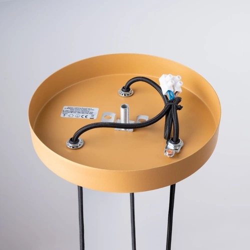 Lampa wisząca ARCHE 3P złota nowoczesna regulowana do salonu i jadalni SOLLUX