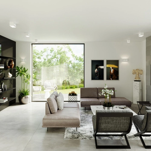 Nowoczesny kinkiet ścienny LOBO MAXI biały aluminiowy do salonu i sypialni Sollux Lighting