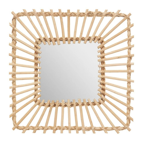 Lustro Leoini kwadrat 40x40cm rattan