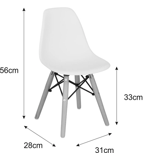 Krzesło dziecięce JuniorP016 czerwone