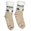 Skarpetki antypoślizgowe sherpa Intesi beżowe ciepłe zimowe do domu rozmiar 39-42