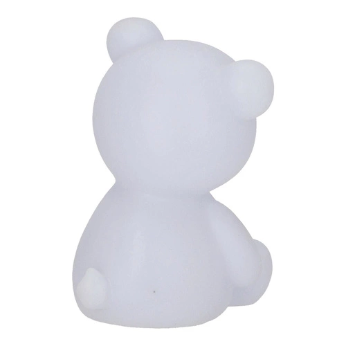 Lampka nocna Teddy Bear szara Atmosphera nowoczesna na baterie do pokoju dziecka 14 cm