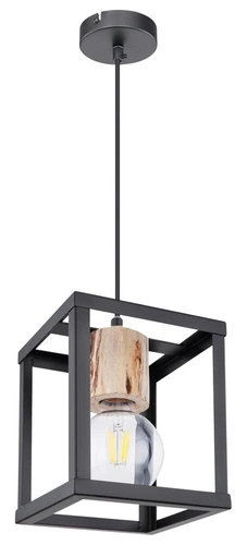 Lampa wisząca Retro czarny 1x40W E27  klosz czarny