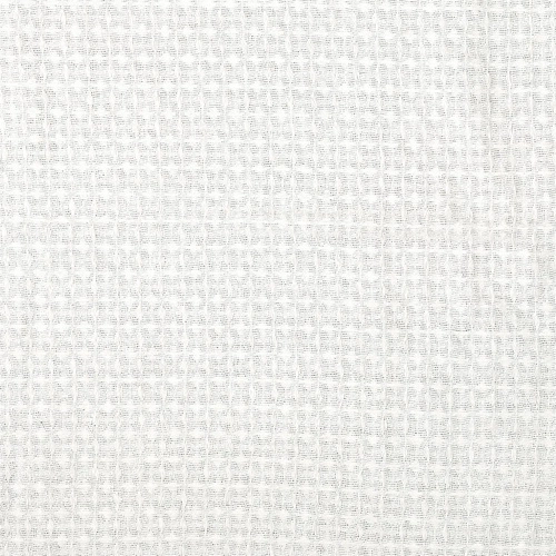 Intesi Waffle biały koc bawełniany 150x200 cm ciepły pled na łóżko i kanapę