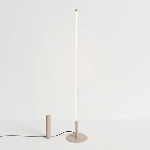 TRANG lampa stojąca LED do salonu nowoczesna taupe 3000K