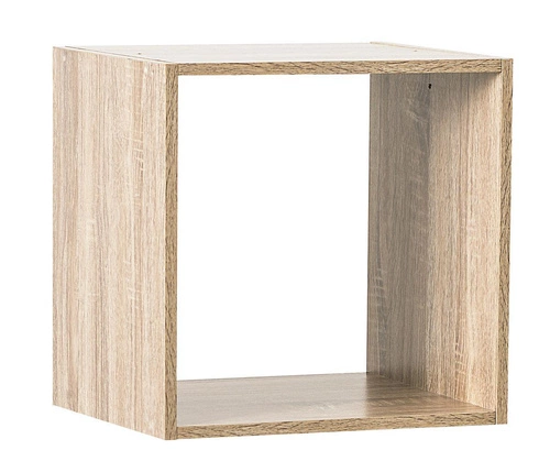 Regał na książki wiszący modułowy Kali naturalny nowoczesny do salonu i sypialni 34,5x34,5 cm