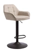Hoker Nolan tapicerowany piaskowy z oparciem regulowany do kuchni