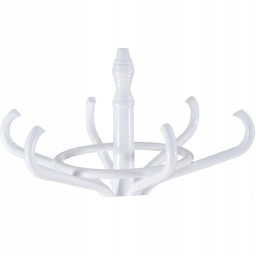 Wieszak stojący do przedpokoju Poulpe biały nowoczesny drewniany na ubrania Intesi