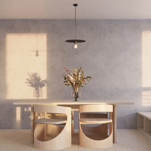 Lampa wisząca FLAVIO czarna nowoczesna do salonu kuchni jadalni metalowa 40 cm