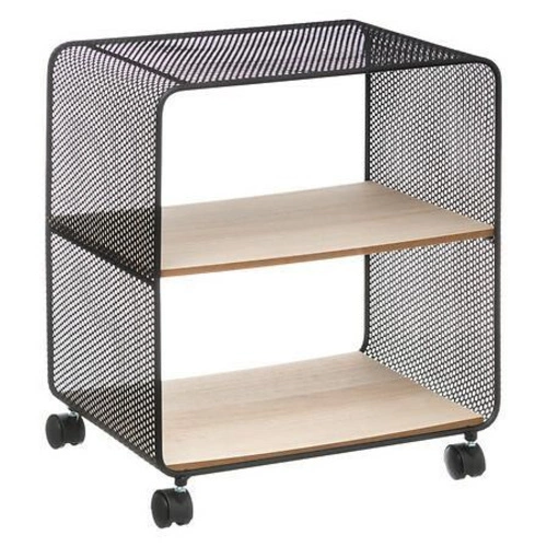 Regał metalowy na kółkach Case 5five simply smart loftowy do biura i sypialni 2 półki 43,5 cm