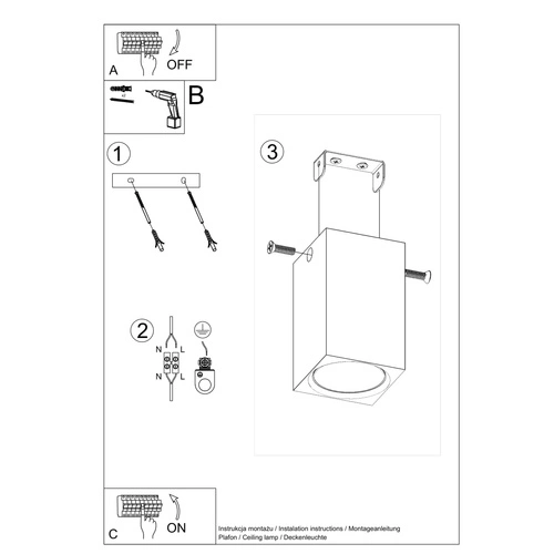 Plafon kwadratowy drewniany KEKE 10 dąb nowoczesny do kuchni, salonu i sypialni