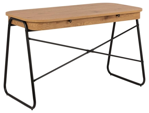 Biurko do pracy Blueton dąb czarny nowoczesne z szufladami 120x60 cm skandynawskie Actona