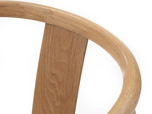 Krzesło drewniane Relate do jadalni z podłokietnikami dąb boho