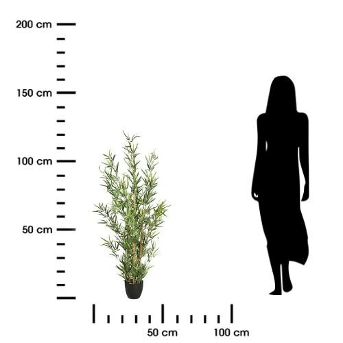 Sztuczny bambus doniczkowy Atmosphera 120 cm nowoczesna sztuczna roślina do salonu