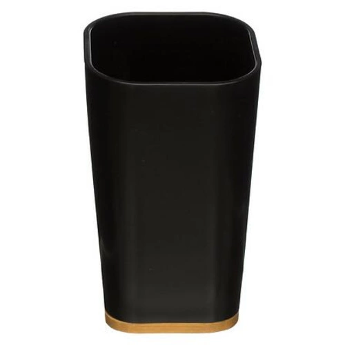 Kubek na szczoteczki do zębów Natureo czarny bambusowy skandynawski do łazienki 5five