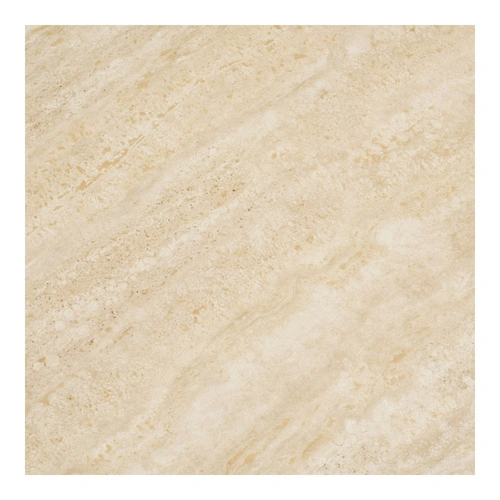 Stół okrągły Annecy 120 cm do jadalni nowoczesny trawertyn piaskowy