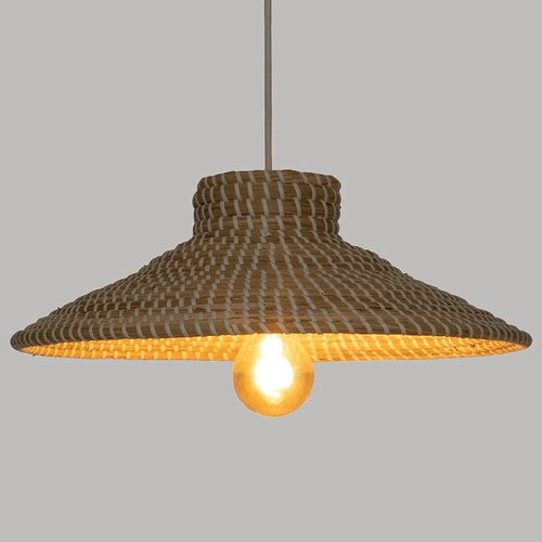 Lampa wisząca Edwin 38cm rattanowa skandynawska do salonu i nad stół Atmosphera