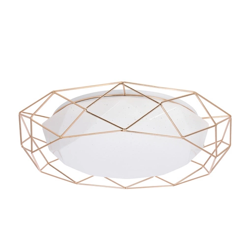 Plafon sufitowy LED Sven 43 cm złoty nowoczesny do salonu i sypialni glamour