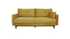 Sofa rozkładana Saxo skandynawska żółta z pojemnikiem na pościel do salonu