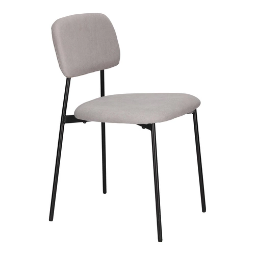 Zestaw 4 krzeseł Esther szare jasne