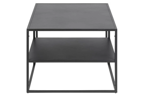 Stolik Newton czarny z półką 90x60 cm