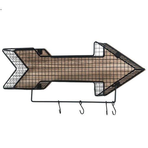 Wieszak Intesi Arrow naturalny/czarny