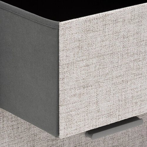 Komoda z szufladami Granite szara 104 cm nowoczesna na nóżkach do salonu i sypialni 5five