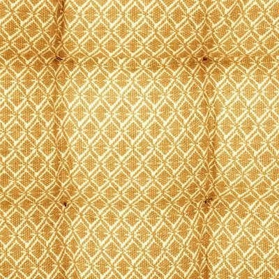 Poduszka na krzesło kwadratowa Atmosphera 38x38 żółta do jadalni i kuchni bawełniana wiązana