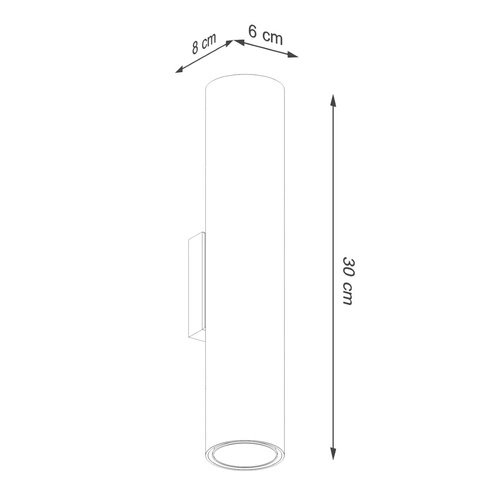 Kinkiet ścienny loftowy Lagos 2 beżowy stalowy do salonu i sypialni świecący w dół