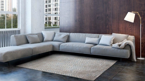 Dywan nowoczesny Tribeca Blue 140x200 bawełniany do salonu i sypialni z krótkim włosiem