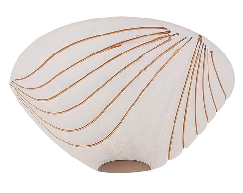 Biały plafon sufitowy szklany klasyczny CANDELLUX 130 do salonu, sypialni i kuchni E27