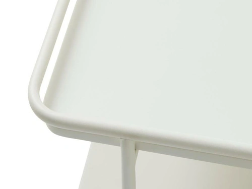Stolik kawowy Yuba 75x75 szary nowoczesny kwadratowy metalowy