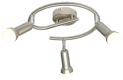 Lampa sufitowa Arc spirala 3x40W E14  satyna nikiel